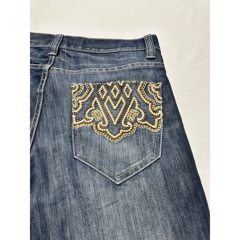 Avirex Jeans Mens 32X32 Pants Grunge Hip Hop Pockets Embroidered Design *READ** - Picture 10 of 15